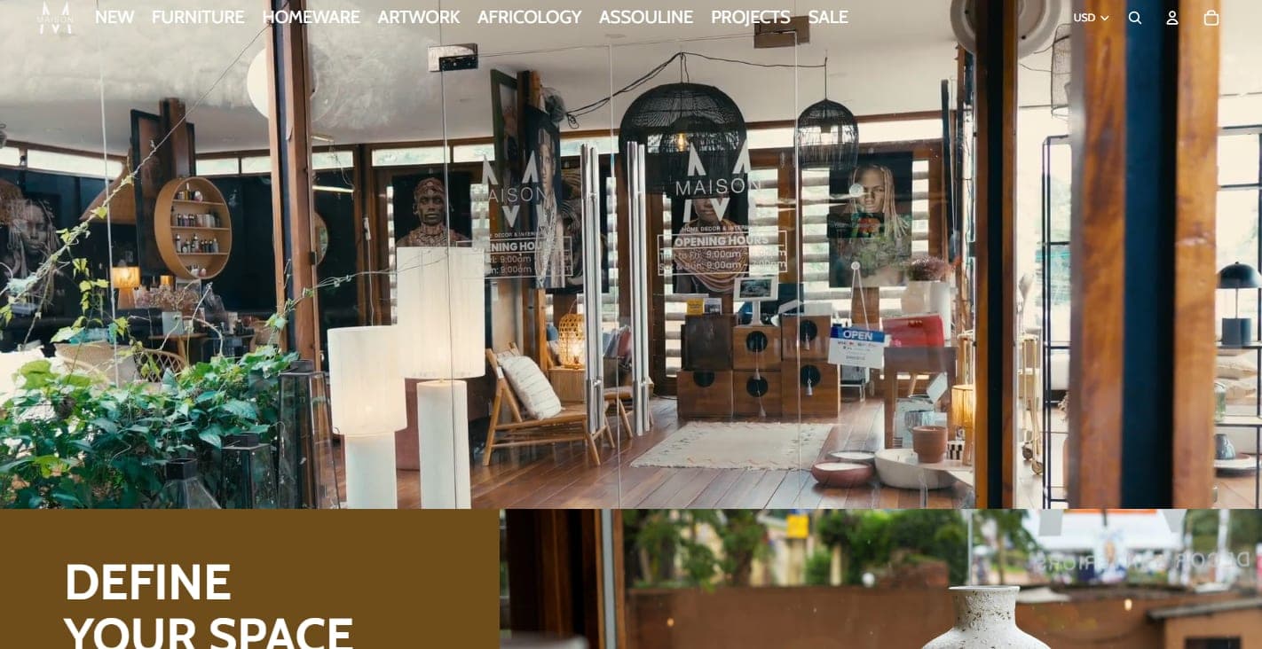 M-Maison Net website built by Akelis Media